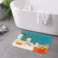 thumbnail image 7 of Non Slip Door Mat, Colorful Greek Windmills Fast Drying Bath Tub Mats, Absorbent Bathroom Rugs Entrance Welcome Mat, Bath MatS for Tub, Floor, Home, Kitchen, Hotel,16x24in, 7 of 7