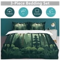 thumbnail image 2 of Nature Forest Duvet Cover Set Themed Multicolor Polyester Bedding Set for Bedroom Decoration, 2 of 6