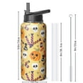 thumbnail image 4 of 32oz Halloween Tumbler with Straw and Handle – Stainless Steel Insulated Water Bottle – Spooky Pumpkin Ghost Witch Design – Fall Coffee Mug Gift for Her or Him, 4 of 5