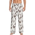 thumbnail image 2 of Lsque Chickens Print Men's Pajama Pants, Lounge Pant - Comfortable Home Wear,Elastic Waistband, Stylish Design-X-Large, 2 of 9