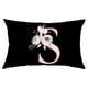 thumbnail image 1 of Xihbxyly Funda de Almohada Floral, Elegante Diseño Del Alfabeto Inglés, Suave Poliéster Color Melocotón, Ideal para Sofá Cama, Sillón, Aspecto Acogedor y Moderno, Tamaño 50 X 30 Cm, Ideal Como Regalo, 1 of 2