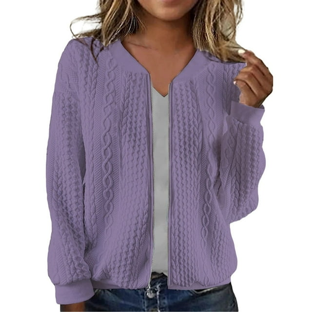 Women's Long Sleeve Oversized Zip Up Hooded Sweatshirt Casual Jacket With Drawstring And Pockets
