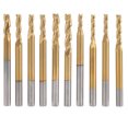 thumbnail image 2 of Fraise, 10pcs Fin Mill 3 Flute Fin Mill Tungstène Acier Fin Mill Future-Proof Conception, 2 of 8