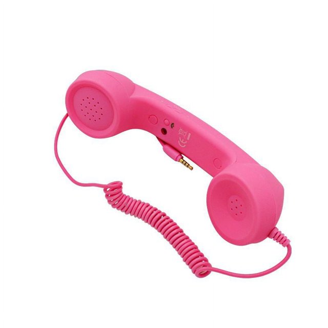 Receptor de teléfono móvil, micrófono, auricular, teléfono retro, tipo fijo, auricular, tipo universal