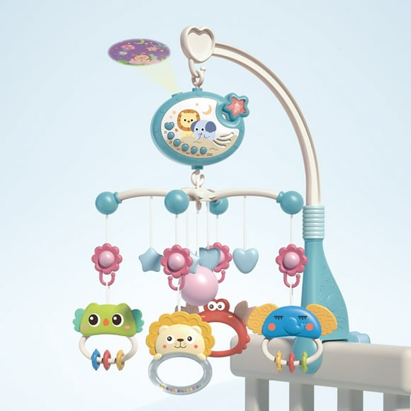 Baby Bedside Toys: Stroller Bell, Music Rotator, Remote Control Projection Light & More - Perfect