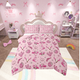 thumbnail image 1 of Erosebridal Ensembles de Literie Western Cowboy Simple avec Couette, Insert de Couette Crâne Squelette, Ensemble de Couette Simple Réversible Boule Disco Vintage, Décor Léger pour la Chambre, 2 Pcs, 1 of 8