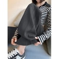 thumbnail image 4 of Women Sweatpants Wide Leg Drawstring Workout Casual Baggy Pants High Waist Dark Gray XL, 4 of 7