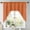 Burnt Orange, variant on Invoibler Boho Farmhouse Sage Green Light Filtering Kitchen Curtains, Linen Blend Drapes with Tassels White Pattern 18"L x 52"W