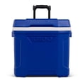 thumbnail image 2 of 30qt Rolling Cooler with Wheels, Hard-Sided Insulated Design, 41-Can Capacity for Ice Retention, Durable Portable Build for Picnic, Beach, Camping, and Outdoor Travel, 2 of 10
