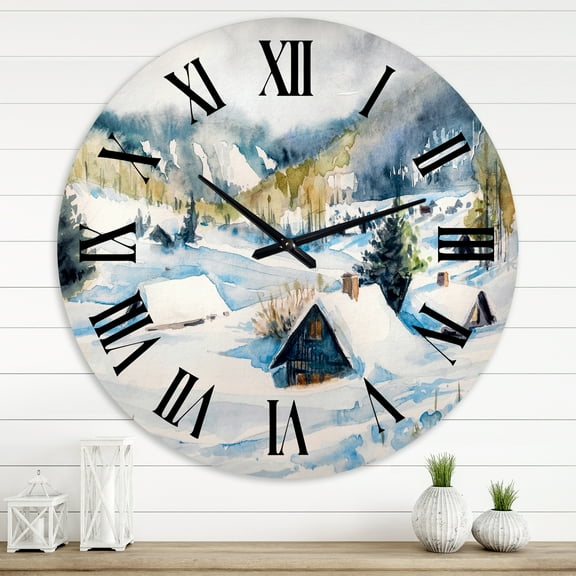 Designart 1 in Quartz Traditional Wall Clock