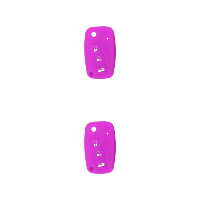 sweethay Funda de silicona para llave de coche, funda de repuesto para llaves de vehículo, Protector antiarañazos, accesorios para Púrpura 2piezas