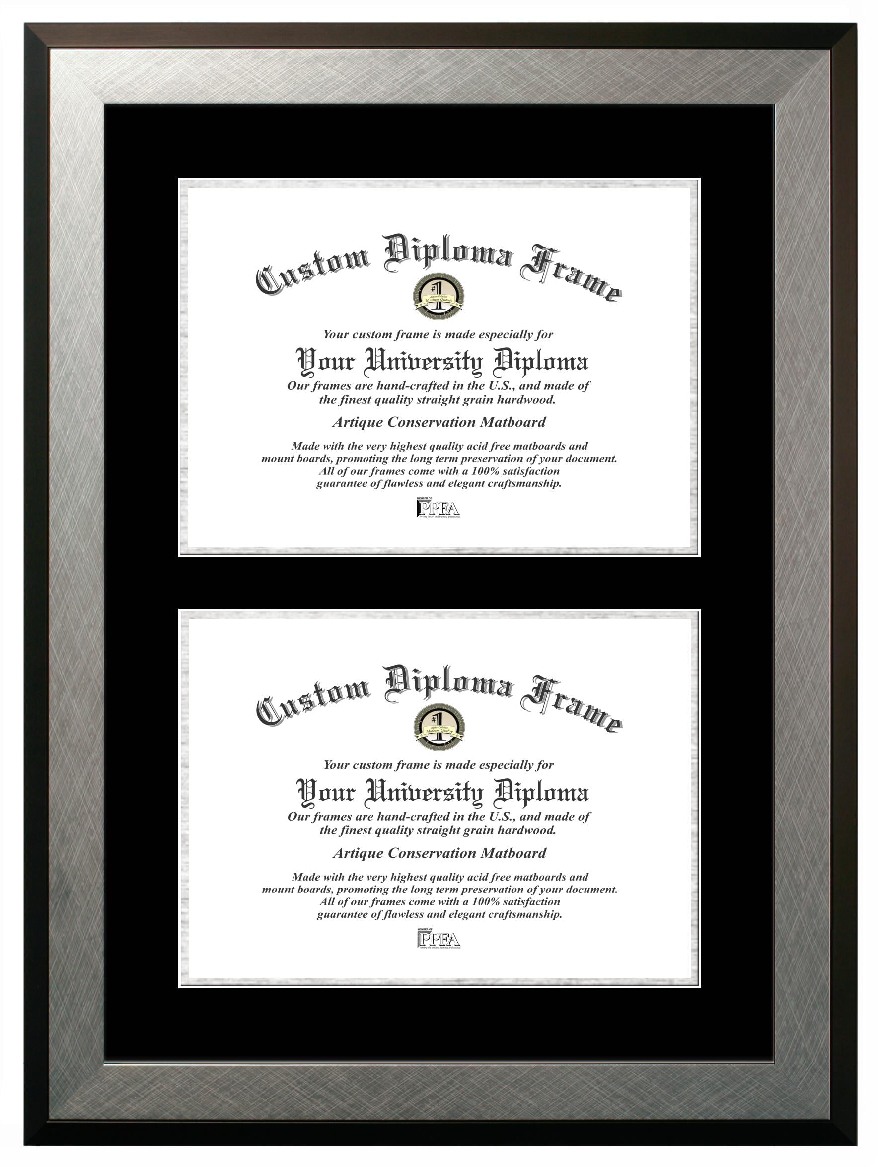 Double Diploma Tassel 5x7 Picture Frame 2019 Customizable 6x8,8.5x11,11x14 