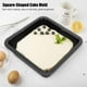 thumbnail image 3 of Cuadrado # 8209; Forma No # 8209; Palo Queso Pastel Pizza Molde Bandeja Utensilios Para Hornear Cocina Herramientas Para Hornear (Negro) 2 Unids Yuarrent HA018157-00, 3 of 7