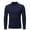 Navy, variant on Blczomt Hawaiian Shirts for Men Long Sleeve Black Solid Turtleneck T Shirt L