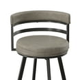 thumbnail image 5 of Steve Silver Gene Metal and Beige Faux Leather Swivel Bar Stool, 5 of 9