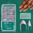 thumbnail image 1 of Nailpop 120 Uds uñas acrílicas cápsula falsa ataúd corto de almendra extensión de uñas artificiales cuadradas puntas de Gel suave accesorios herramientas, 1 of 5