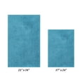 thumbnail image 3 of Better Trends 2 Piece Bathroom Rug Set 100% Polyester (17" x 24" | 21" x 34") Bath Rug, Water Absorbent Non-Slip Bath Mat Machine Washable Micro Plush Collection - Teal, 3 of 6