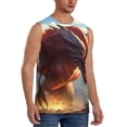 thumbnail image 2 of KLL Ferocious Dragon Fury Print Workout Tank Tops Gym Sleeveless Fitness Muscle Tee-XX-Large, 2 of 7