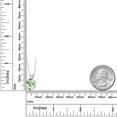 thumbnail image 2 of Gem Stone King 14K White Gold Green Prasiolite Pendant Necklace for Women (3.17 Cttw, Gemstone Birthstone, Oval 11X9MM, With 18 inch Chain), 2 of 4