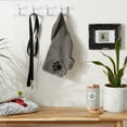 thumbnail image 4 of Bone Dry Gray Embroidered Paw X-Small Pet Robe, 4 of 5