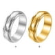 thumbnail image 3 of Minnieouse Anillo titanio acero moda ligero portátil rombo dedo anillos joyería impermeable hombres cumpleaños Festival Ropa, zapatos y accesorios Miscelánea 6 oro Minnieouse AP014858-06, 3 of 6