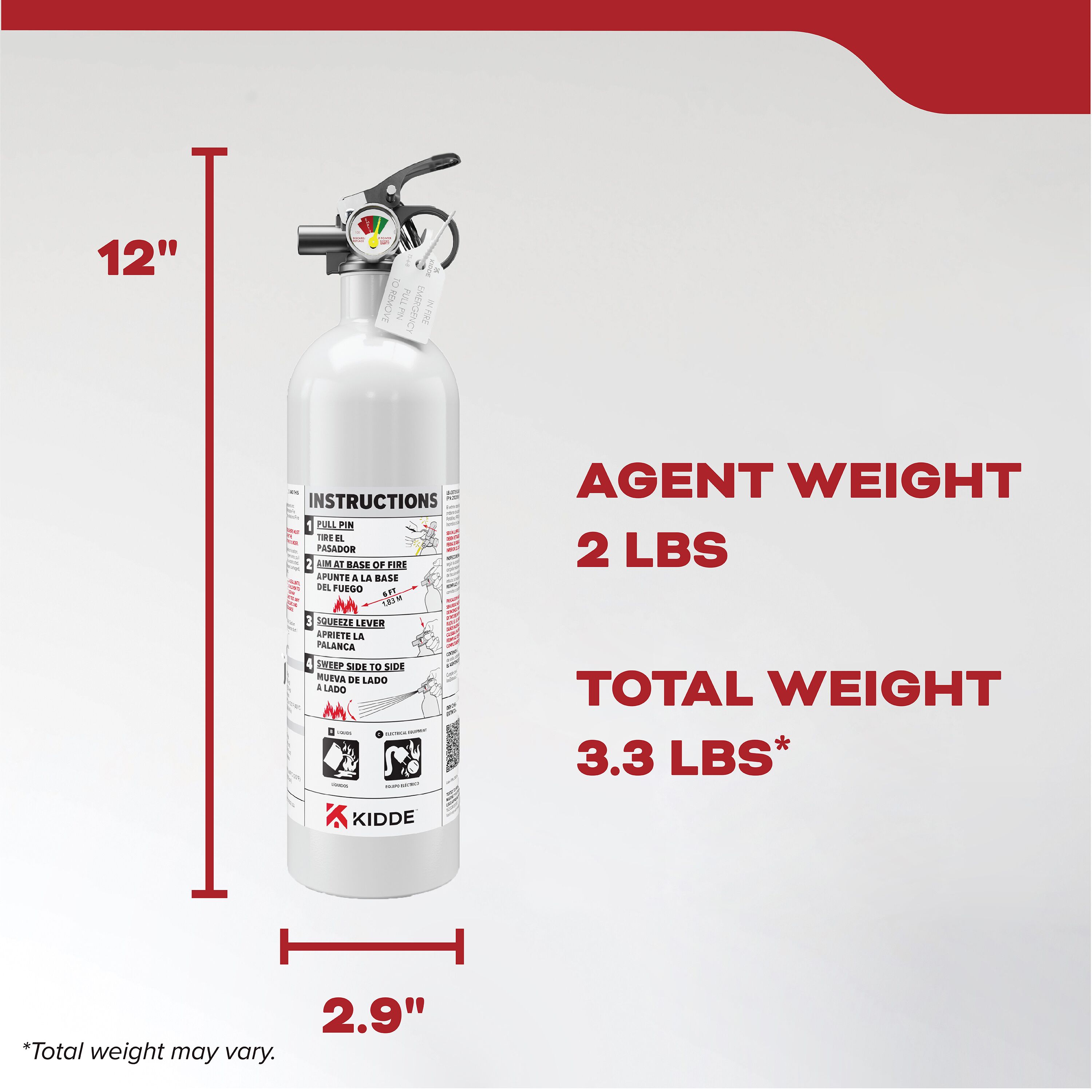 Kidde Fire Extinguisher for Vehicles, 5BC Single Use photo 7