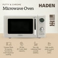 thumbnail image 2 of Haden Four à Micro-Ondes 700 Watts 0.7 Pied Cube avec Commandes Numériques, Pâte/chrome, 2 of 8