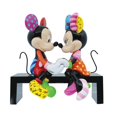 thumbnail image 1 of Enesco Disney Britto Mickey y Minnie Mouse Love Sitting on Park Bench Figurine, 6.375 Pulgadas, Multicolor, 1 of 4