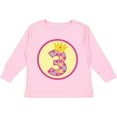 thumbnail image 3 of Inktastic Princess 3rd Birthday Girls Long Sleeve Toddler T-Shirt, 3 of 5