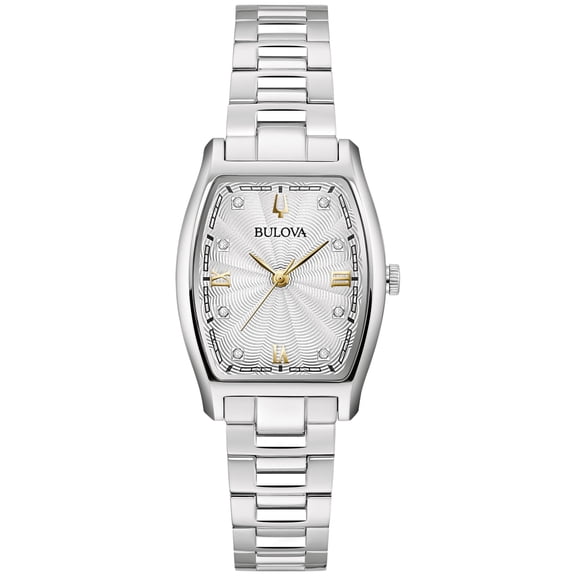 Bulova Women's Classic Diamond Stainless Steel Watch - 96P232