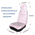 thumbnail image 4 of Yiaed Cute Rabbit Flower Print Car Seat Covers,Universal Auto Seats Protector Fits for Car,SUV Sedan,Truck,Automotive Seat Covers & Accessories(Two packs), 4 of 7