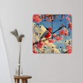 thumbnail image 3 of 10 Inch Wall Clock Battery Operated Square Clock for Office, Kitchen, Outdoor, Living Room,Birds Flowers Twigs Branches Delicate, 3 of 4
