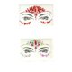 thumbnail image 1 of 2 piezas de pegatinas temporales para el rostro, cejas y cuerpo con cristales y purpurina para mujer, para fiestas, festivales y fiestas, 1 of 1
