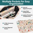 thumbnail image 3 of FORMRS Tote Bag for Women Quilted Large Capacity Travel Work Carry On Shoulder Handbag, Autumn Leaves, 3 of 7