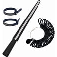 thumbnail image 1 of LinenLoon Black Plastic Ring Sizer Gauge Set Ring Mandrel Measuring Stick Jewelry Making Tools 0-13 US Size UK with 2PCS Measurement Tool Belt Finger Sizing Loop Ring Tools, 1 of 5