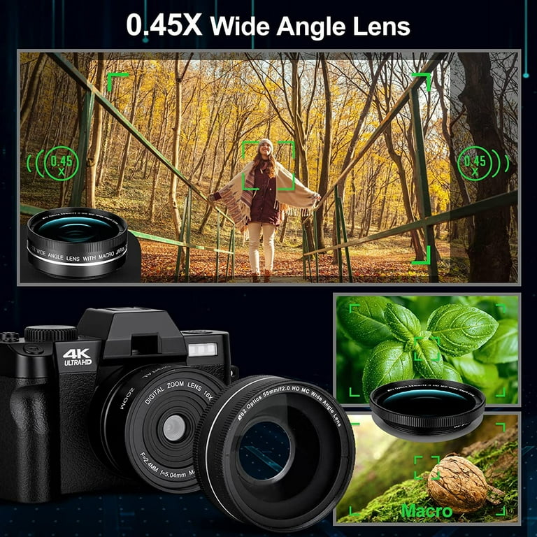 NBD Digital Camera 4K Ultra HD 48MP All-in-One Vlogging