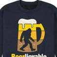 thumbnail image 3 of Instant Message - Beer-lievable - Sasquatch - Men's Crew Neck Fleece Pullover, 3 of 6