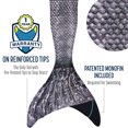 thumbnail image 3 of Fin Fun Mermaid Tail with Monofin for Swimming in Barracuda Black, Adult Small, 3 of 7