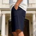 thumbnail image 7 of BRANROY Men's Loose Fit Woven Shorts - Breathable Elastic Waist Mens Athletic Shorts, Mens Casual Shorts and Everyday Shorts for Commute,Navy,2XL, 7 of 7