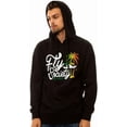 thumbnail image 2 of Fly Society Mens The Fly High Paradise Hoodie Sweatshirt, Black, XX-Large, 2 of 5