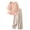 Pink, variant on Capri Sets Women 2 Piece Outfits Summer Fall Casual 3/4 Sleeve Embroidered Tops Capri Pant Cotton Linen Lounge Set