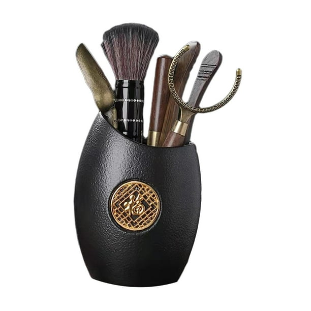 Juego de té chino, pinza tradicional para té, juego de seis caballeros, utensilios de arte para el té. Estilo F