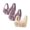 Purple, variant on WREESH 3 Pack Push-Up Bra Full-Figure Bra Women Plus Size Printing Comfortable Bra Underwear Bra Underwear Beige