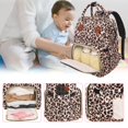 thumbnail image 4 of Mochila para pañales Femuar multifuncional con estampado de leopardo, 4 of 6
