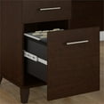 thumbnail image 5 of Scranton & Co Furniture Somerset 72W Sit Stand L Desk with Hutch in Mocha Cherry, 5 of 7