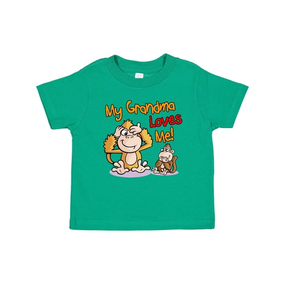 Inktastic My Grandma Loves Me Monkey Boys or Girls Baby T-Shirt