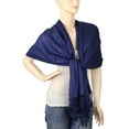 thumbnail image 2 of Falari Women's Soft Solid Color Pashmina Shawl Wrap Scarf Wedding Favors Bride Bridesmaid Gifts Evening Dress, 2 of 6