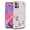 Silver-Pink, variant on for Motorola Moto G54 Case Clear Glitter Sparkle Aesthetic Motorola G54 5G Phone Case Silicone Soft Flower Transparent Shockproof Cover Purple Slim (Pink)