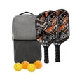 thumbnail image 2 of Raquetas 4 Pickleballs Pickleball con 2 raquetas Honeycomb Core Ligero Set para exteriores Hombres Mujeres Principiantes, 2 of 9