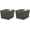 Espresso, variant on PETGLE Rattique Storage Tote Basket - Espresso (Pack of 2)